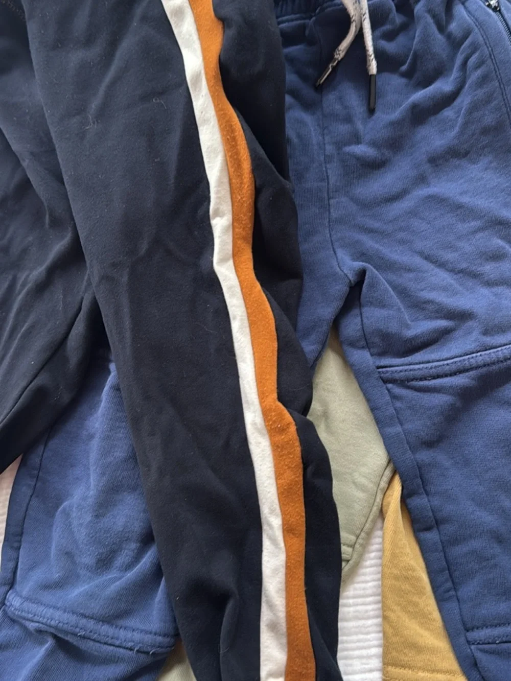 Hanna Andersson Kids Jogger Pants - Navy, Olive & Mustard